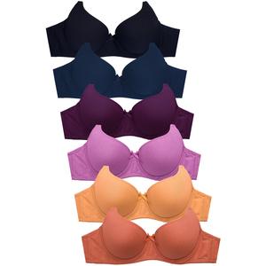 Mamia Ladies Cotton 3 Hook Plain Bra (Br4271p8) - Box Only