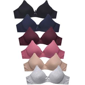 Mamia Ladies No Wire Plain Cotton Bra (Br4242pn8) - Box Only