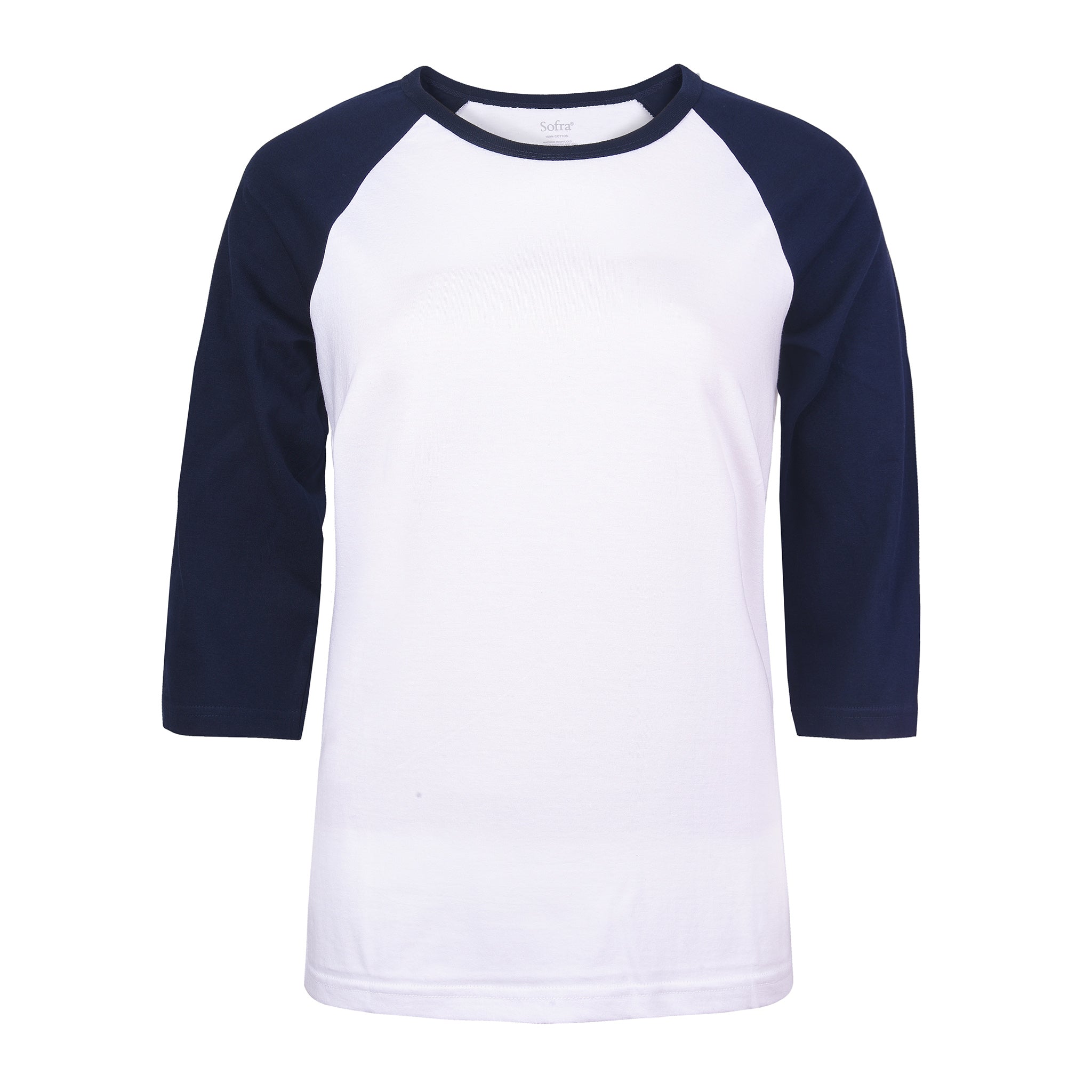 Cottonbell Ladies Baseball Tee (Lbt001c_whNv)