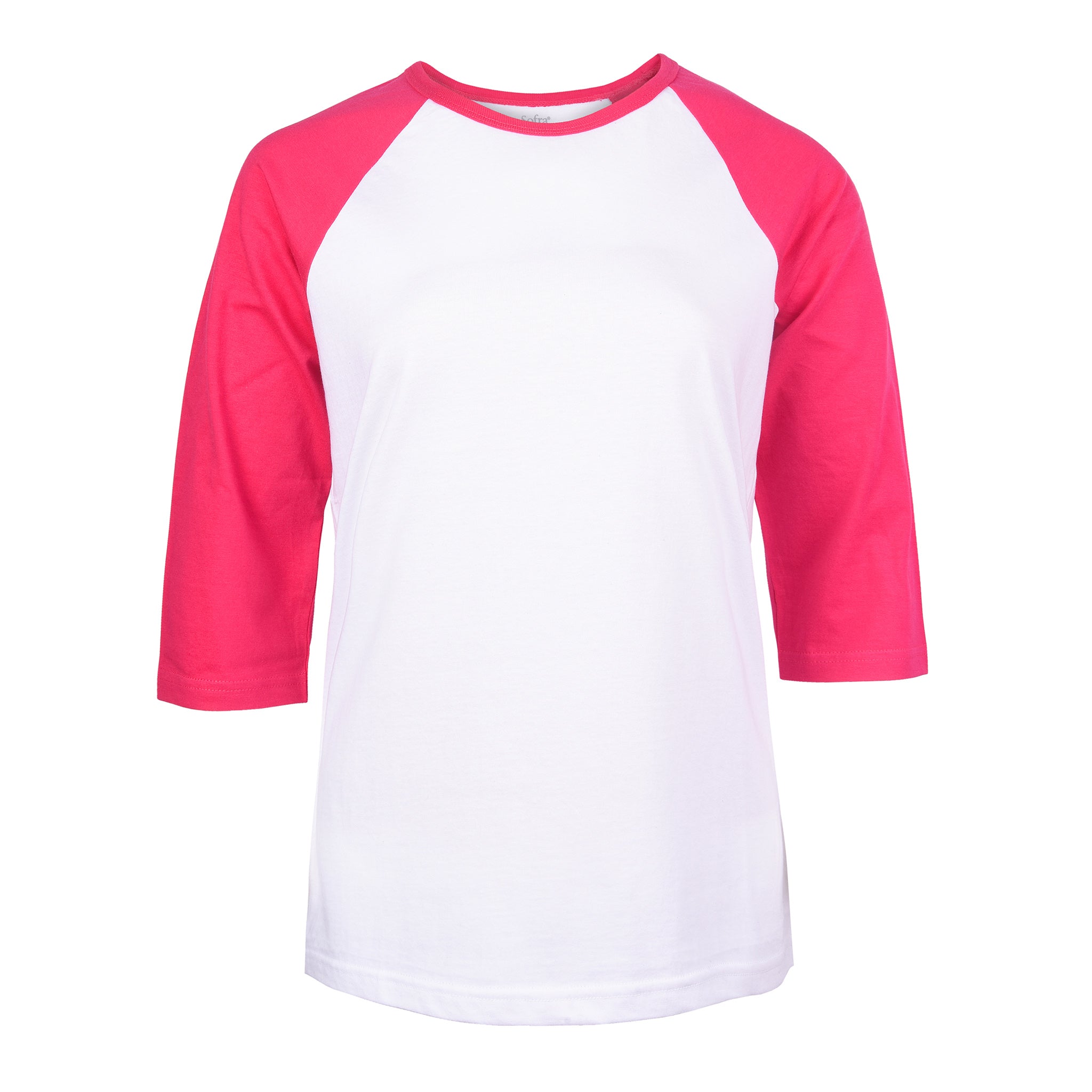 Cottonbell Ladies Baseball Tee (Lbt001c_whH.Pk)