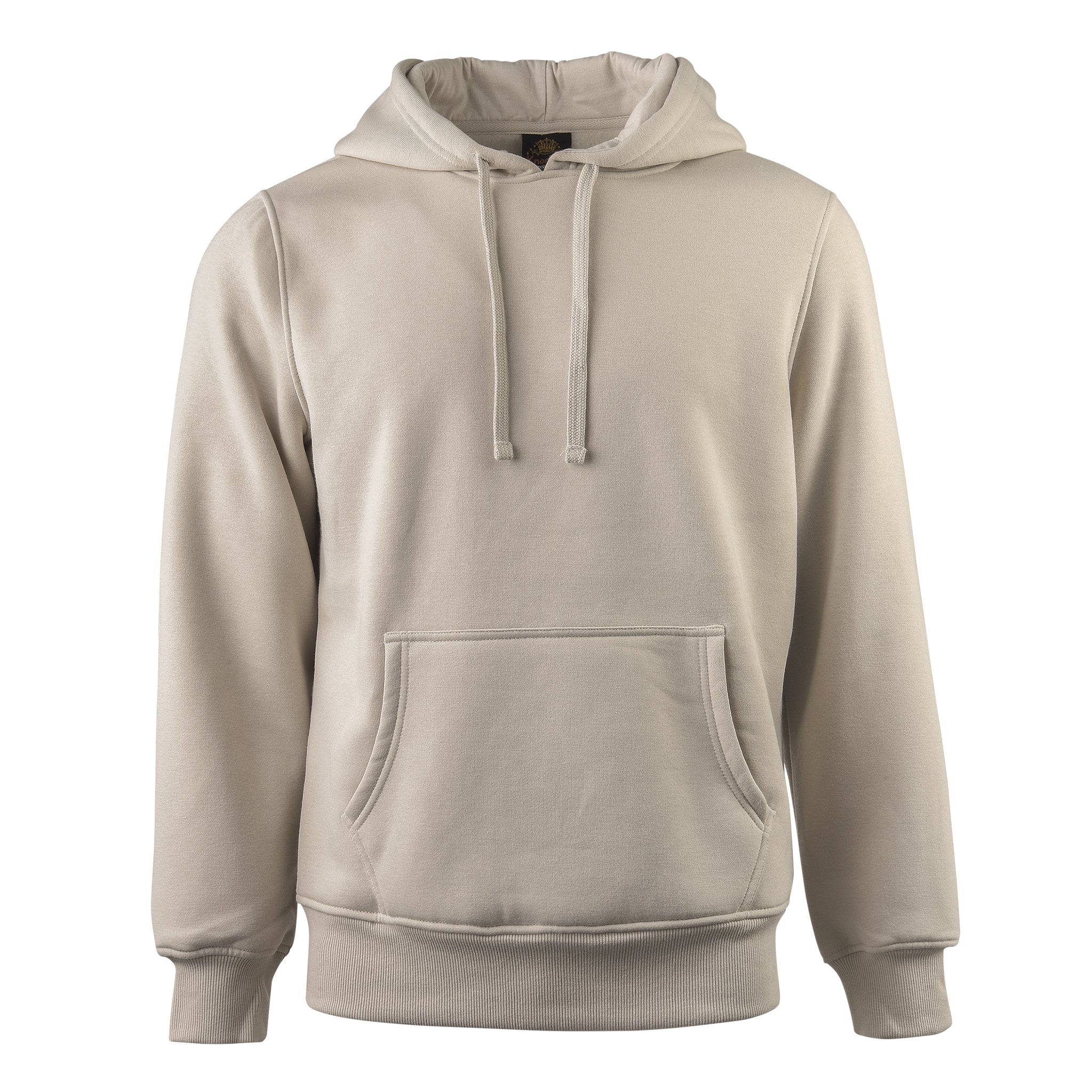 Knocker Men'S Heavy Weight Fleece Hooded Sweatshirt (Hd1000_beige)